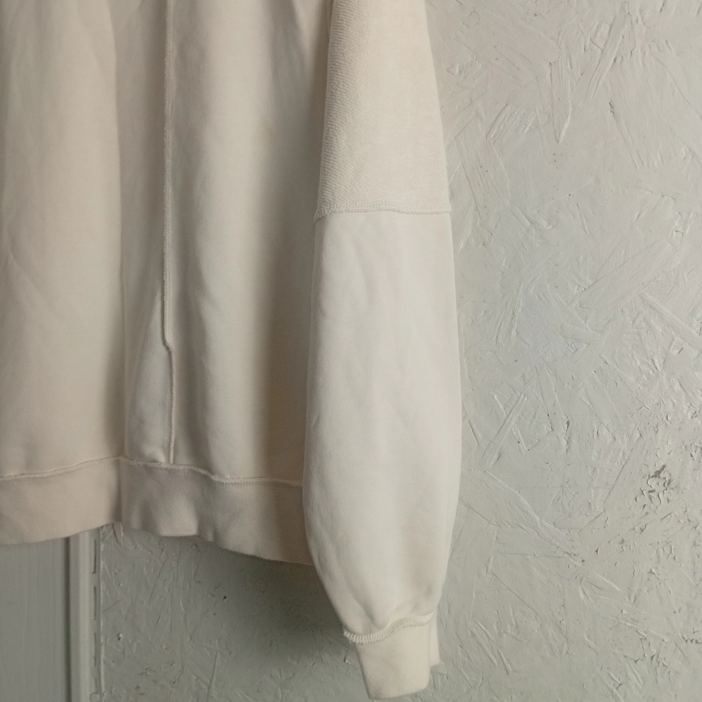 NIKE terrycloth Patchwork Oversized L/sleeve Sweater Gender Neutral cream XS-L - Picture 5 of 6